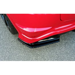 Накладки сплиттеры боковые на задний бампер на Honda Civic VIII Type R